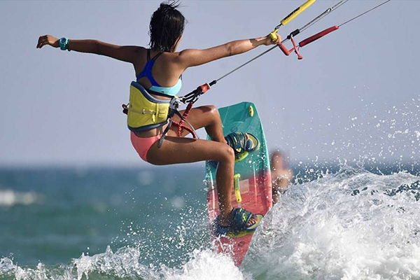 Water sports in Hong Kong kite surfing
